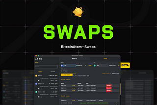 BitcoinAtom • Swaps Public Beta Released