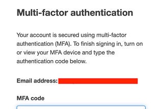 Multi Factor Authentication[MFA] in AWS