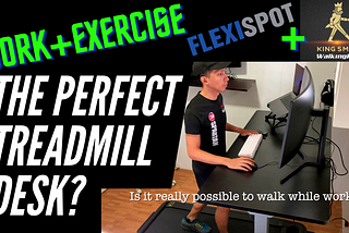 Walk while you work? FlexiSpot Standing Desk & Kingsmith Treadmill Review