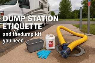 rv dump station etiquette and tools for the job