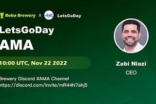 Brewery AMA with CEO of LetsGoDay — Zabi Niazi