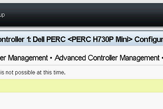 Switching the Dell Perc H370p to HBA Mode