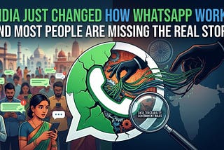 India Just Changed How WhatsApp Works - And Most People Are Missing the Real Story