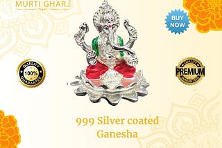 Silver coated god idols