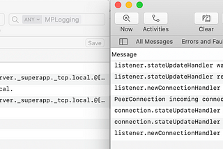 IOS/OSX Messaging Using the Network Framework and Bonjour Service.