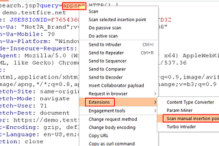 Easy SQL injection through Burp