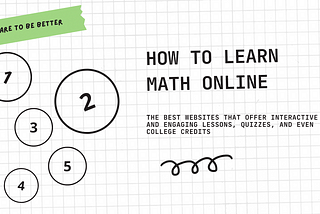 Fun and Engaging Ways To Learn Math Online