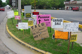 You Can Learn A Lot From Garage Sale Signs