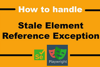 How to handle Stale element exception in Playwright??