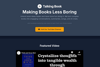 Introducing Talking Book