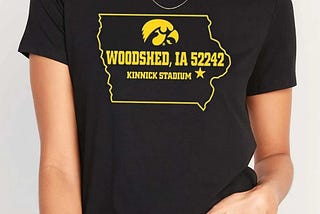 Woodshed Ia 52242 Kinnick Stadium Shirt