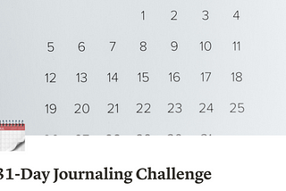 31-Day Journaling Challenge in Notion
