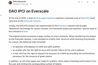 DAO IPCI en Everscale