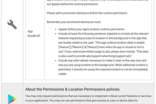 New Google Play Console Guidelines for “Sensitive app permissions”