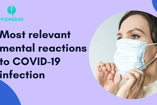 Most relevant mental reactions to COVID-19 infection