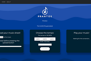 Prantos: Building a Full-Stack Web-Based Sheet Music to Audio Converter