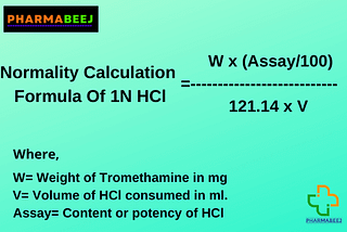Preparation And Standardization Of 1N HCl — Pharmabeej