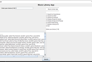 Music Library Application