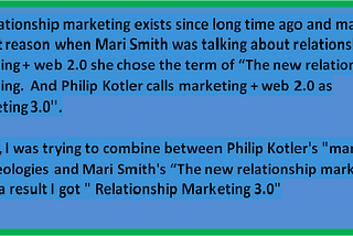 Relationship marketing 3.0