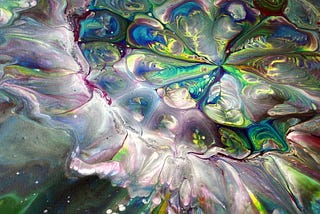 Mysterious REVERSE Colander Acrylic Pour! Echoes of a Distant Galaxy 🌠