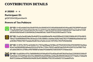 Contributing to the Ethereum KZG Ceremony from space