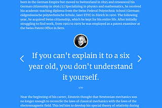 How to make beautiful quotes in an article.