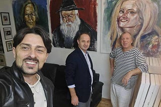 Albinot Bimbashi, Botschaftsrat der Republik Kosovo und Bekim Shllaku, Top Fashion Model…