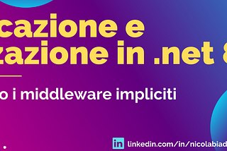 Autenticazione e autorizzazione in .net 8: middleware