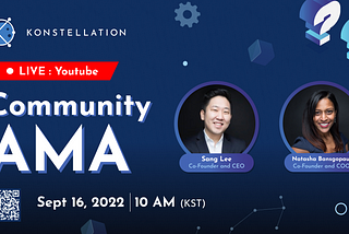 Community AMA: September 16–10 AM KST! 🎯 Join us!