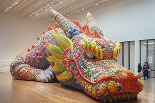 AI generated Year of Dragon arts
