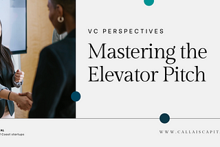 Mastering the Startup Elevator Pitch