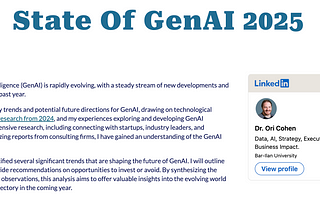 The State Of GenAI 2025