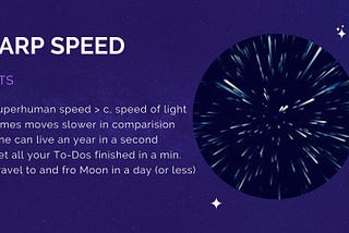 Slowing the time or Hyperdrive? — Possible Science behind the same !