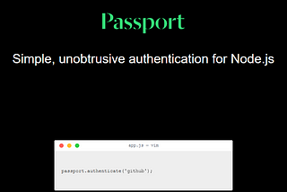 How to create authentication system with Passport