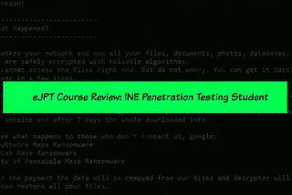 eJPT Course Review: INE Penetration Student (PTS)Course