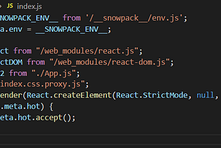 Getting started with reactjs with Snowpack or vitejs