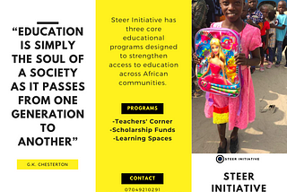 Steering Education in African Communities