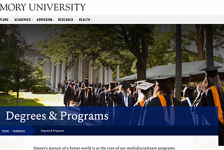 Good Design @ Emory’s Web