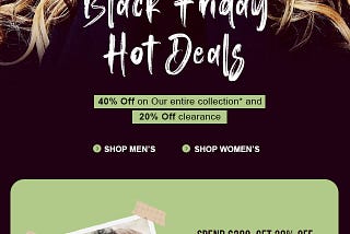 Top 5 Black Friday Email free templates (Set 1)