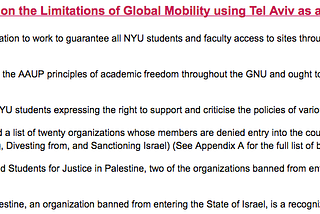 Student Government Passes Resolution on Global Network, NYU Tel Aviv