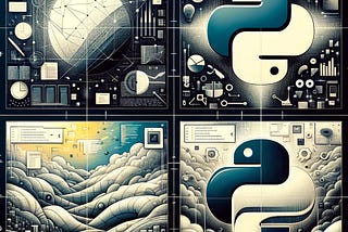 An illustration representing Python virtual environments