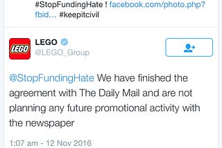 Whoa! Lego just caused an earthquake of HOPE in a shit-stained week of shit…