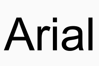 Working with Arial typography