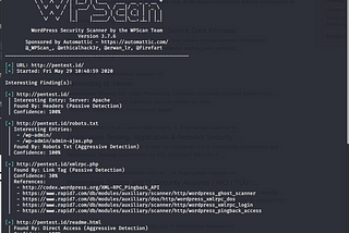 Scan WordPress Vulnerability with WPScan