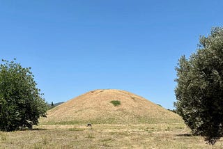 The tumulus where the Athenians who fell at Marathon are buried