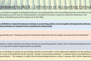 IAS 8 — Amendment To-Accounting Policies, Changes in Accounting Estimates and Errors