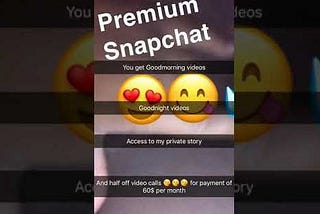 A Premium Snapchat Account