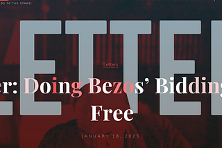 “Doing Bezos’ Bidding for Free”? My Reply to Ira Pollock