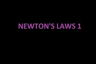 Newton’s First Law