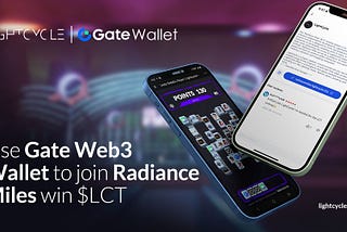 LightCycle | How to use Gate Wallet to join Radiance Miles